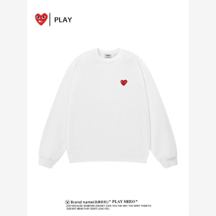 官方旗舰店PLAY男女款刺绣卫衣2026秋冬季新款长袖上衣打底衫