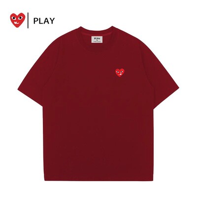 官方旗舰店正品PLAY纯棉短袖T恤男女款2026夏季宽松刺绣半袖上衣