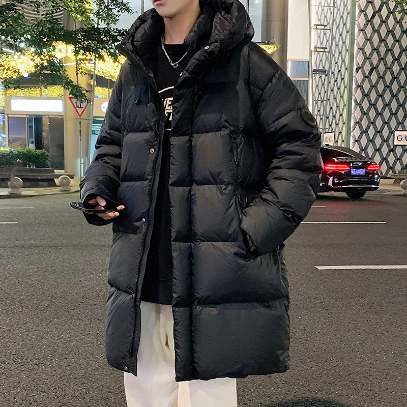 拓路者男士羽绒服冬季新款高级感初高中大学生加厚中长款外套男生