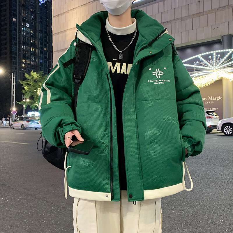 拓路者潮牌羽绒服男2025新款冬季青少年初高中学生韩版潮流加厚棉