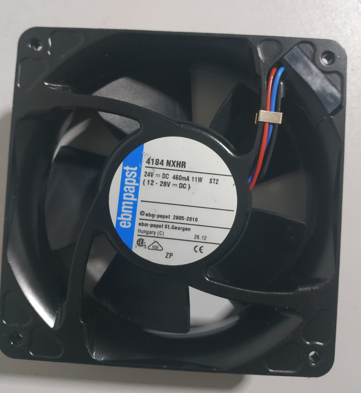 全新德国风机ebmpapst 4184NXH 12038 24V 11W 耐高温散热风扇