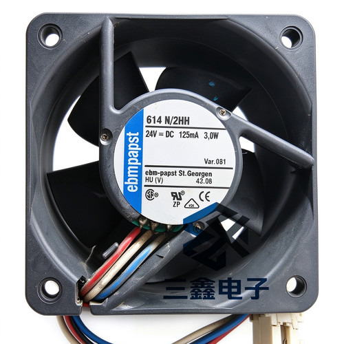 614N/2HH 原装德国 6025 24V 3.0W 变频器高端直流散热风扇