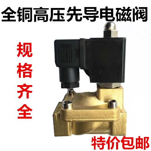 两位两通先导式DF高压ZCS 电磁阀SLP-15 20 25 32 40 50 全铜