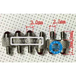 数显百分表千分表测微计测厚规测头球形头红宝石M2.5*L7.2*D3.0