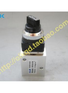 OLK气动机械阀JM322TB二位三通手动阀JM-05旋钮气阀控制阀JM322LB