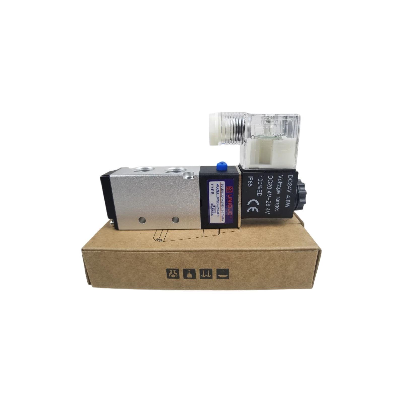 全新气动电磁阀UVSC-220-4E1 UVSC-220-4E2 4E1 4E2C气动换向阀