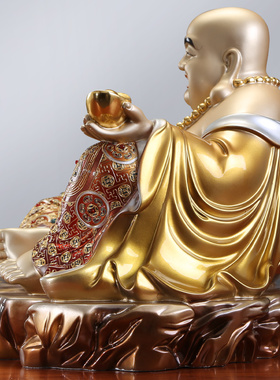 热销纯铜弥勒佛佛像供奉客厅笑佛摆件未来佛宽体大肚佛弥勒佛布袋