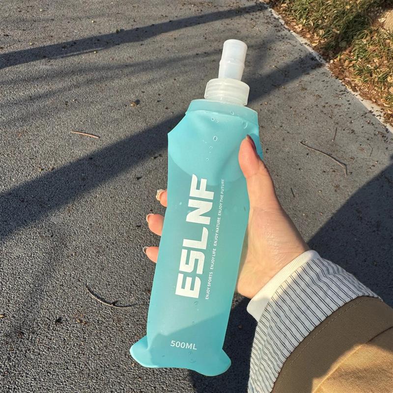 热销骑行水杯软水壶折叠便携式登山徒步越野跑骑行爬山跑步专用软