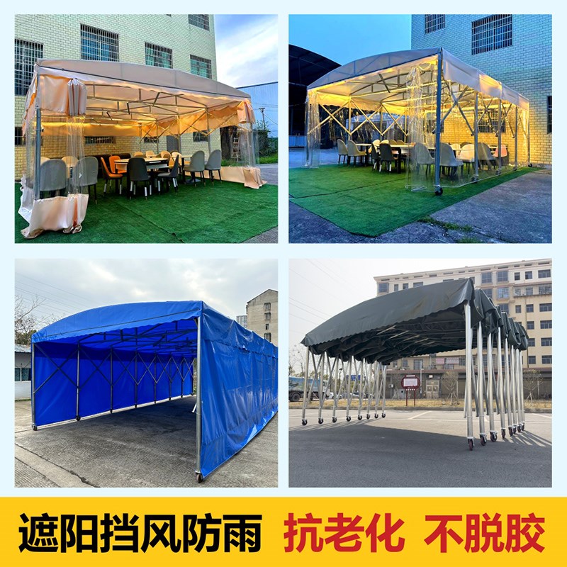 热销定制推拉棚透明围布保暖大排档挡风围布雨棚布帐篷防雨围布防