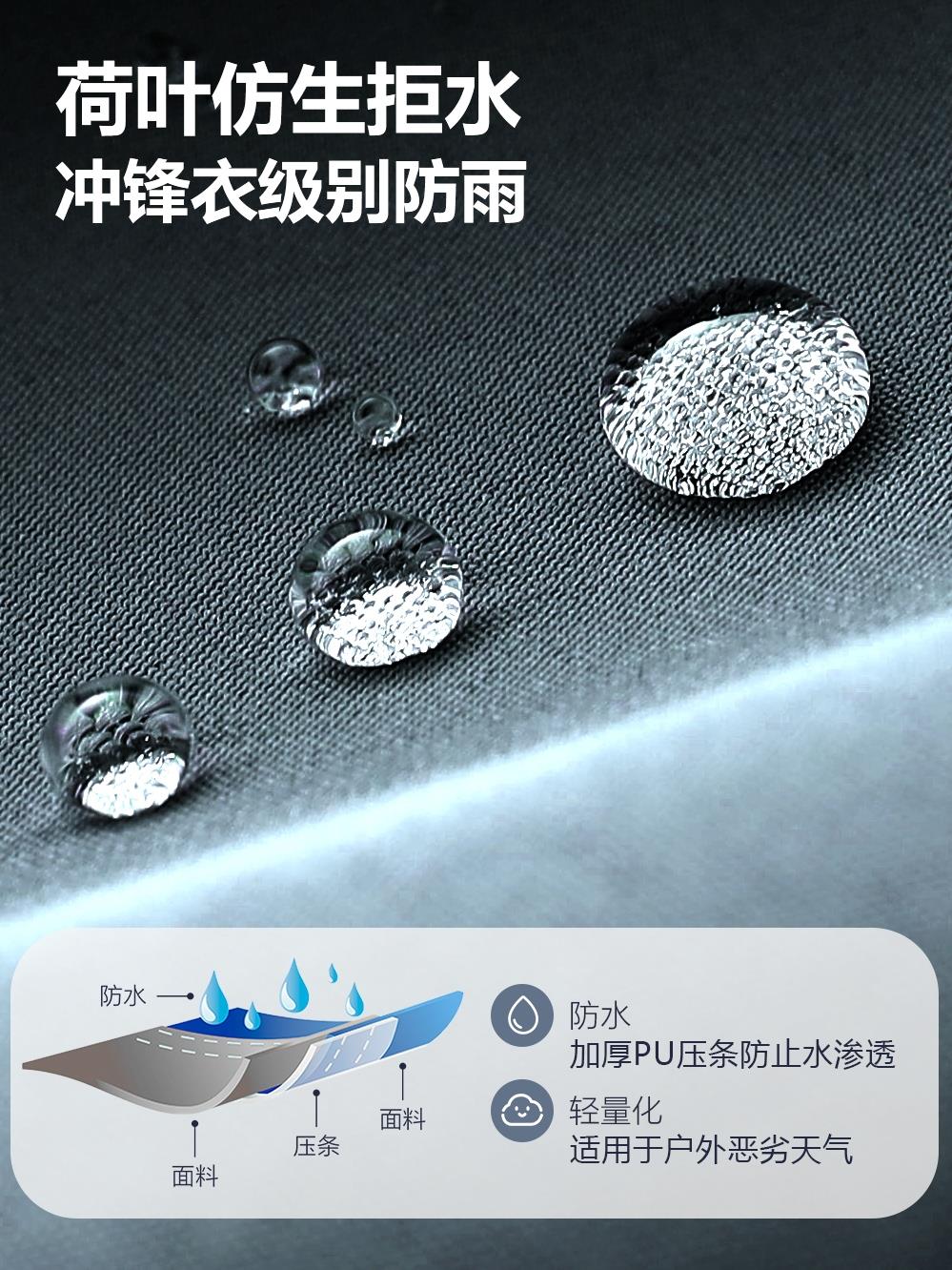 热销山叶125太子电动车机车牛津布加大加厚单人双人雨衣男