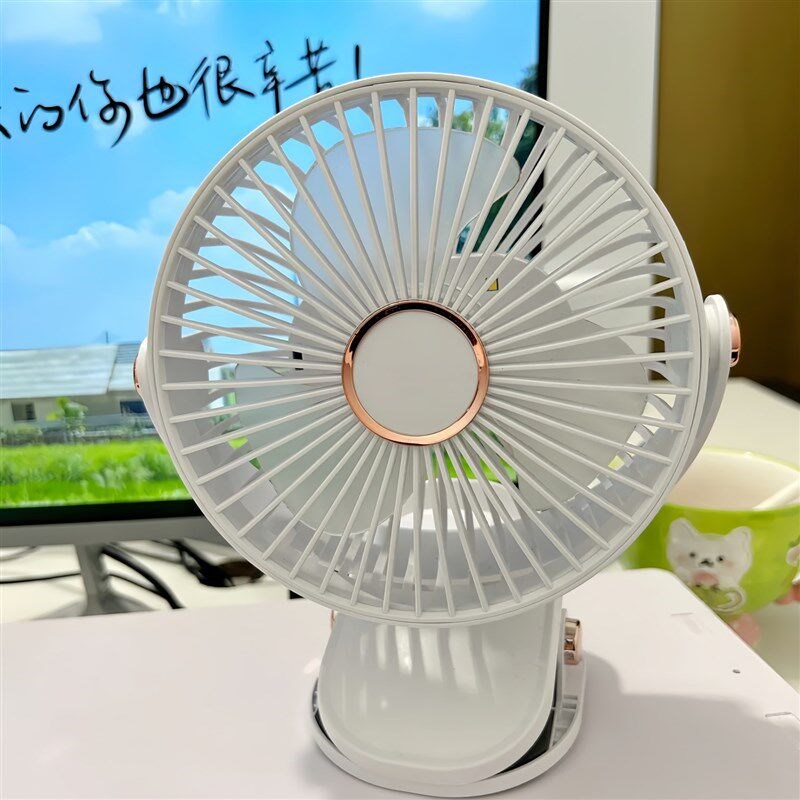 热销2025新款小风扇夹式静音可充电夏季学生党便携式学生宿舍办公