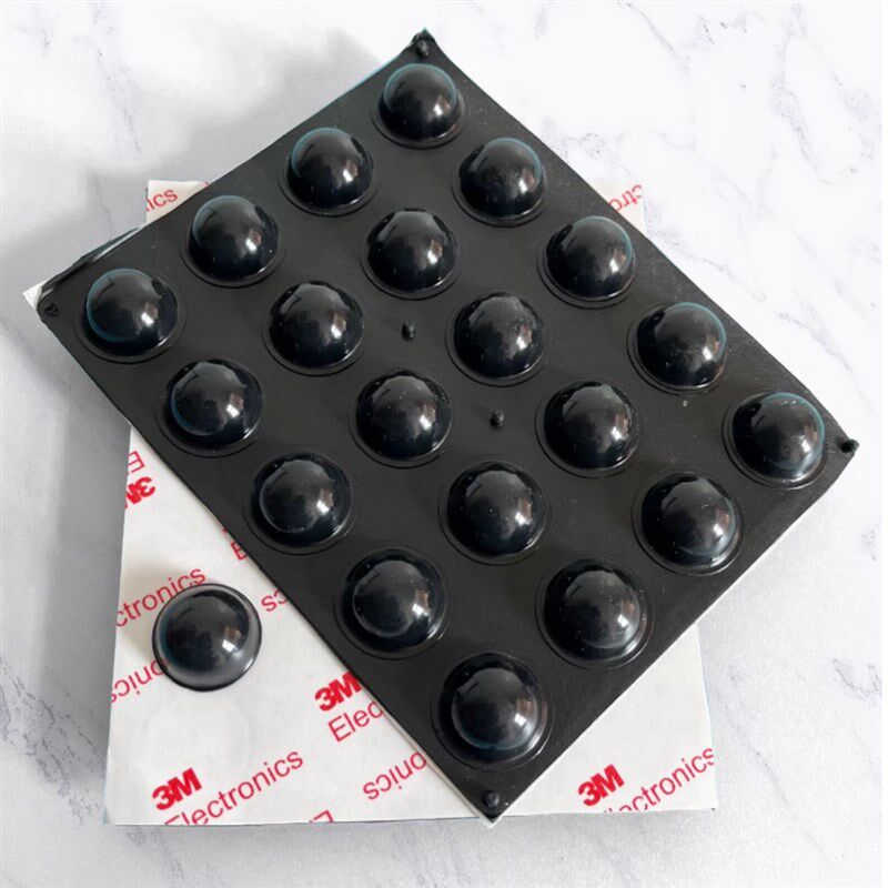 热销黑色防撞胶粒自粘硅胶垫橱柜家具防滑贴防撞贴脚垫缓冲减震消