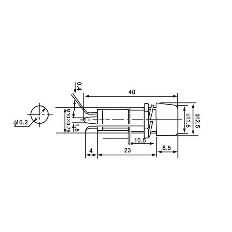 热销信号灯XD10-3工作灯10MM小型塑料电源指示灯6V12V24V110V220V