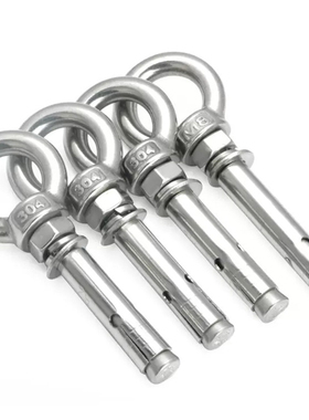 热销304不锈钢吊环膨胀螺栓带环带圈加长万能膨胀螺丝M6M8M10M12M