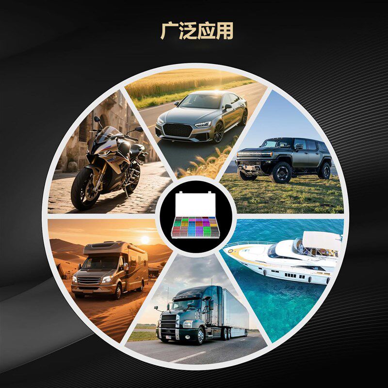 热销1200个 锌片2A-40A 中号小号汽车插片式保险丝车用电线保险片