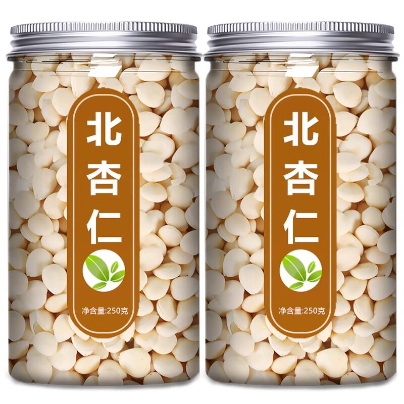 承德去皮南北杏仁片干原味坚果烘焙食用旗舰店白生甜南苦北中药材