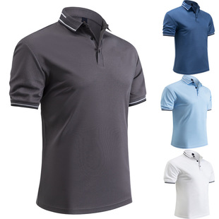 刺绣DIY印制 日本品质翻领短袖 Polo 衫 男工作服广告文化Polo衫