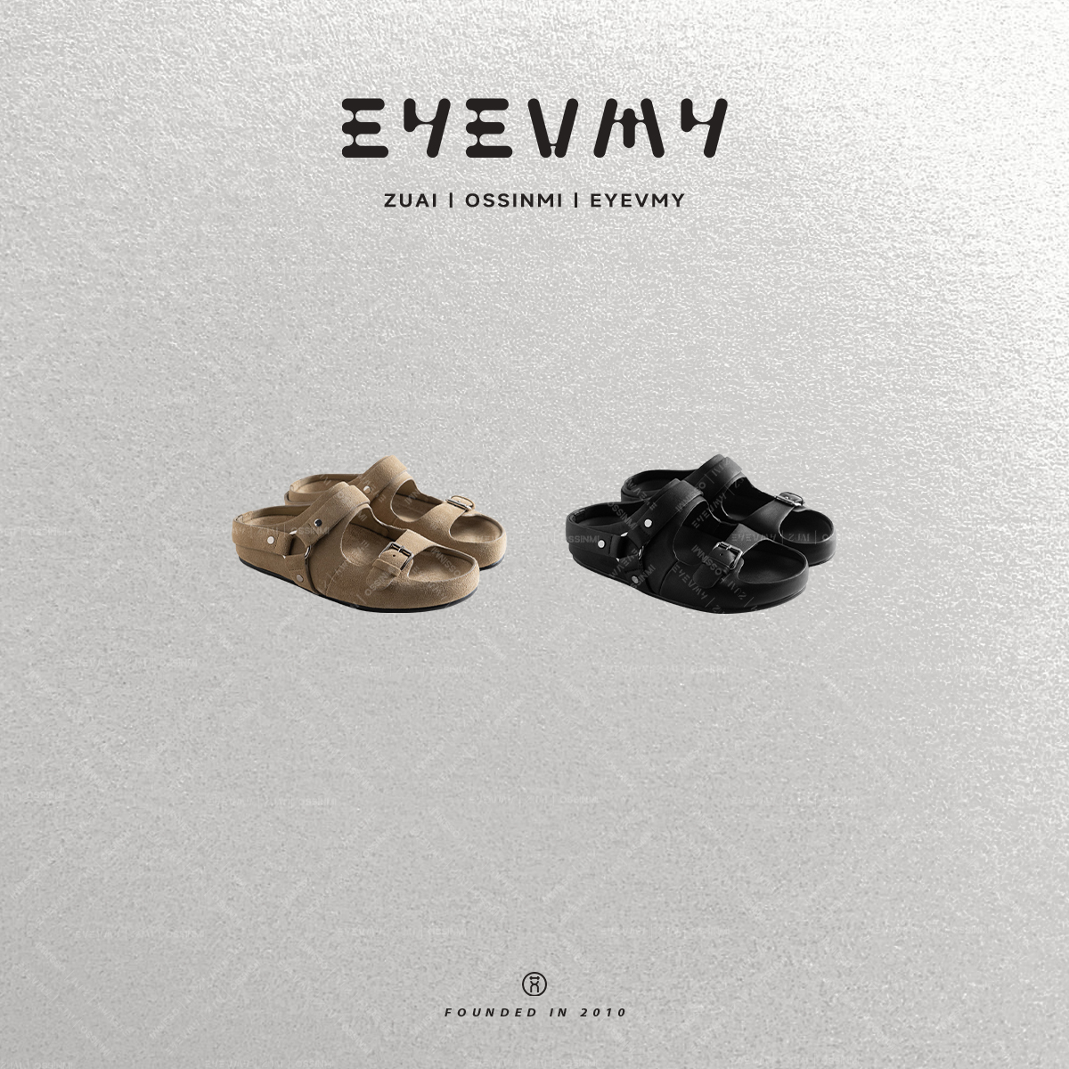 【两穿勃肯】真皮露趾皮带扣拖鞋凉鞋ST51WK030