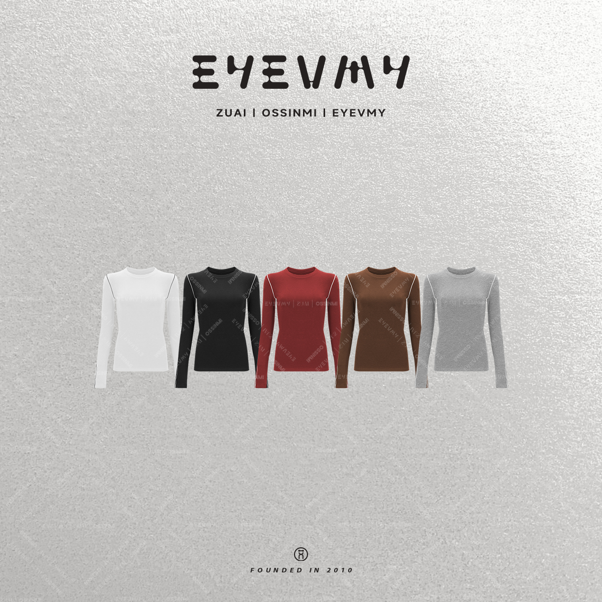 【撞线羊毛T】莱赛尔羊毛混纺百搭圆领打底衫  WT54AYZ002