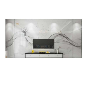 客厅边框装 新中式 饰背景墙造型瓷砖微晶石仿大理石电视机大阪影视