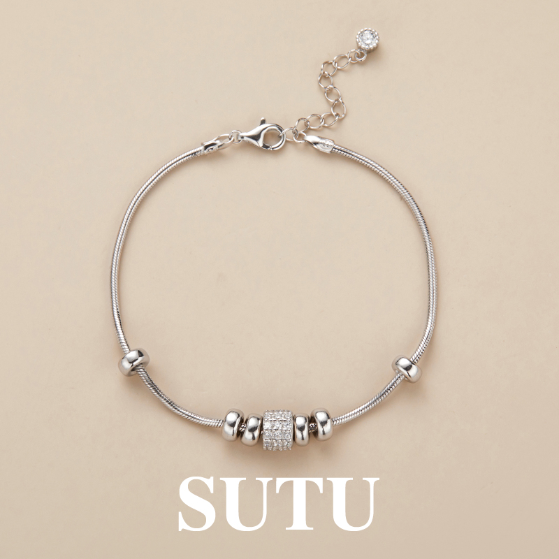 素图925银手链小众独特设计手饰