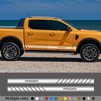 适用于福特Ranger游奇侠Raptor猛禽T6 XLT皮卡条纹贴纸装饰车贴膜