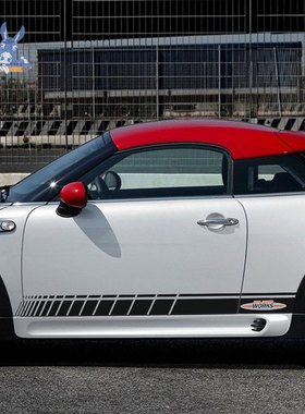 适用于宝马迷你mini车贴拉花cooper countryman车身贴纸JCW车身贴