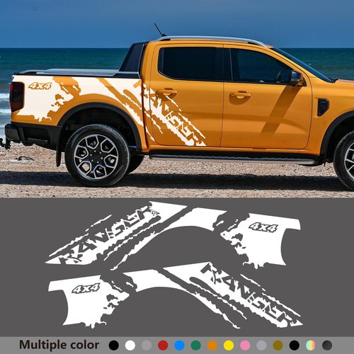 适用于福特Ranger游奇侠猛禽Raptor汽车贴纸 4X4皮卡装饰贴车身贴