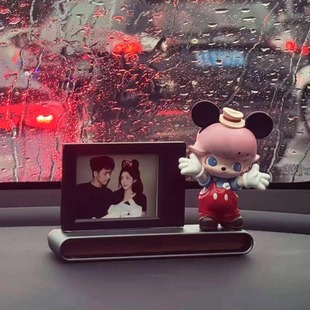 车载相框摆件情侣拍立得照片纪念相框diy礼物七夕手工号码停车牌