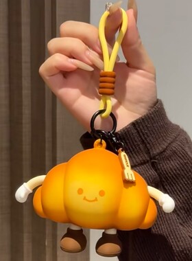 饼干牛角包汉堡下午茶系列潮玩热狗耳机钥匙零钱包收纳包包挂件