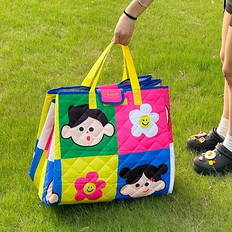 多巴胺野餐垫防潮垫加厚便携可折叠防水垫子户外露营春游隔脏地垫