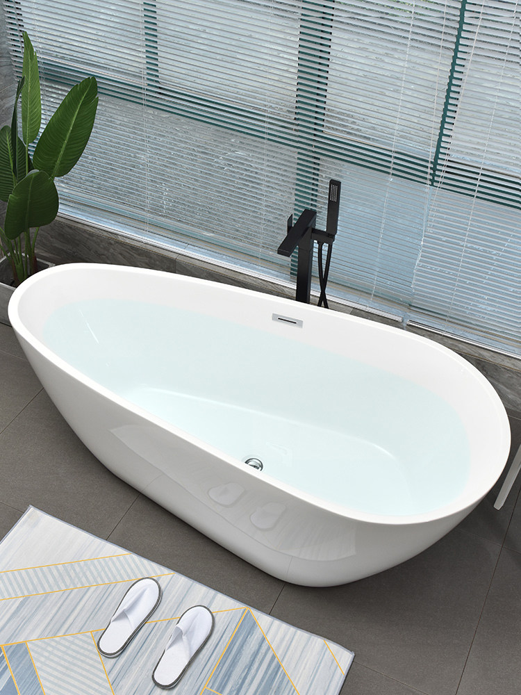 适用于高仪网红酒店亚克力水滴形成人浴缸民宿家用独立式卫生间浴