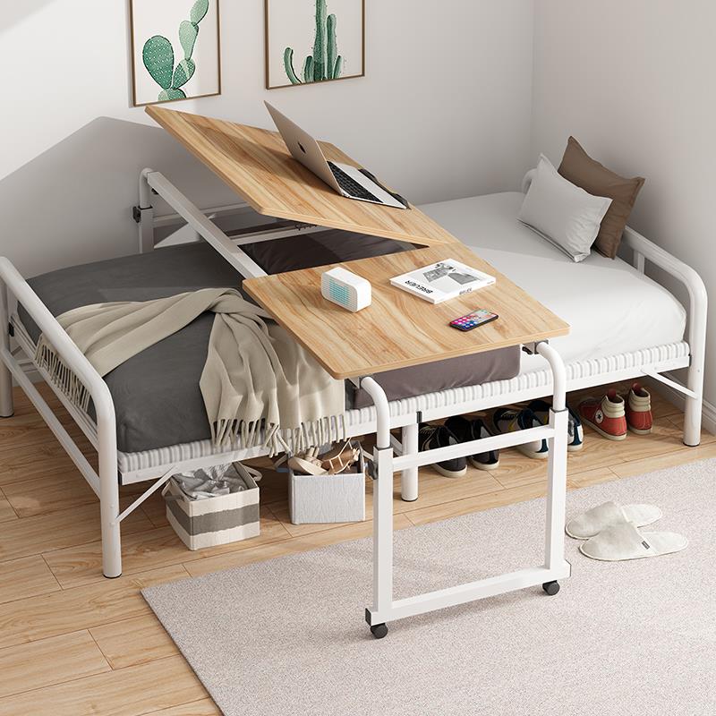多功能双人床上懒人可放键盘大桌面大号台式机带抽屉款跨床电脑桌