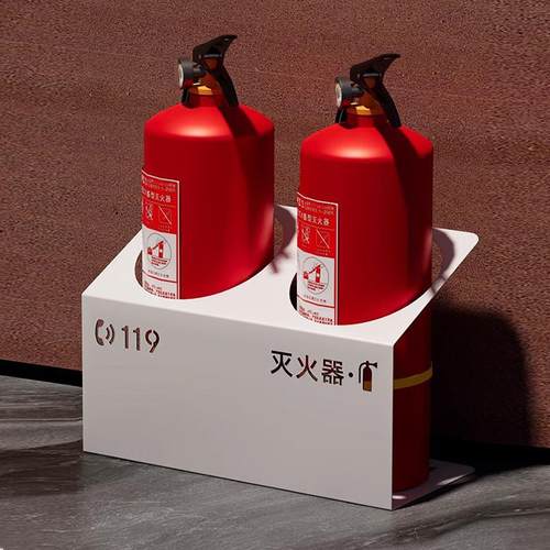 简约灭火器箱商铺用不锈钢装饰遮挡板2只装消防栓箱子支架子定制