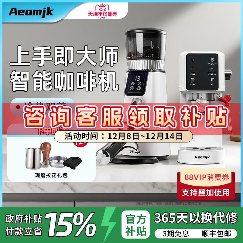 Aeomjk半自动意式小型咖啡机