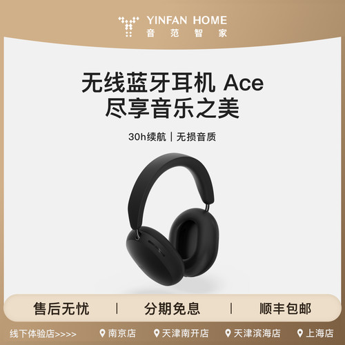 SONOS Ace无线蓝牙头戴式降噪耳机30h续航无损音质