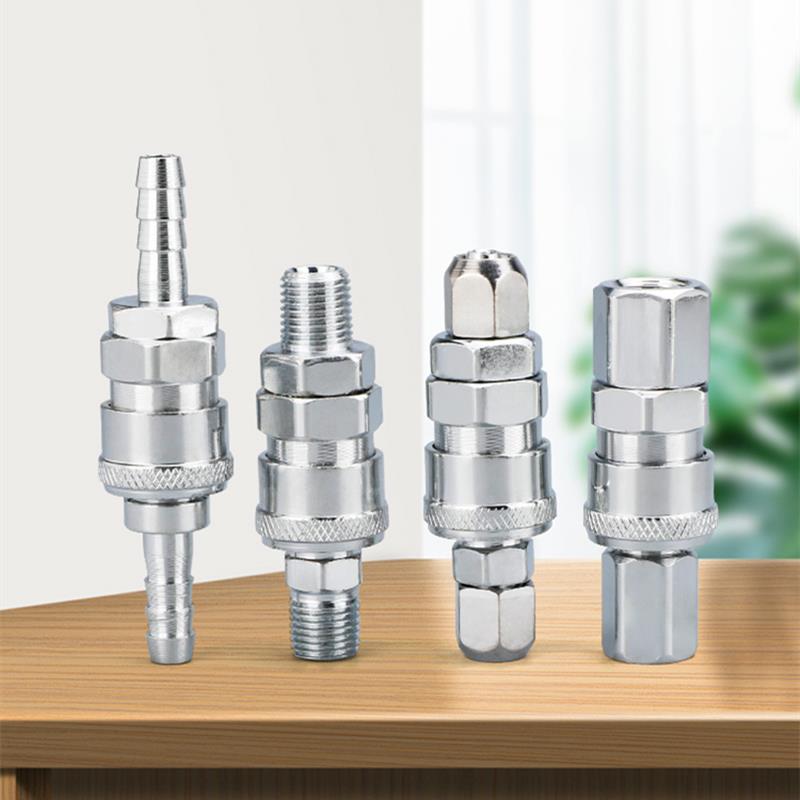 气动工具接头气枪气管气泵空压机C式自锁快速接头公头母头8mm1012