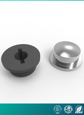 开关按键帽圆形 SC102轻触按键开关帽内孔直径3.4 电镀红色按键帽