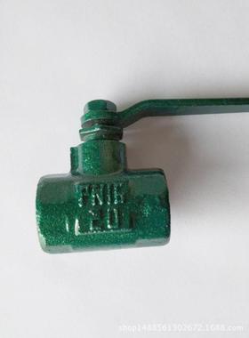 绿色烤漆球阀Q11F-16水阀铸铁球阀注浆空压机铁阀门4分DN15