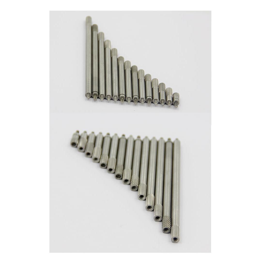 百分表千分表测微计高度计测量头延长杆加长M2.5*L10*D2.5螺纹2.5