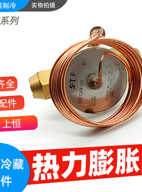 上恒热力膨胀阀NRF系列螺口R22内平衡冷库配件NRF12HW100 12冷吨