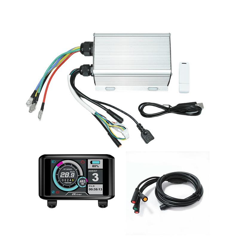 电动自行车带可编程蓝牙2V-72V45A萨博沃顿控制器配UKC1防水系统
