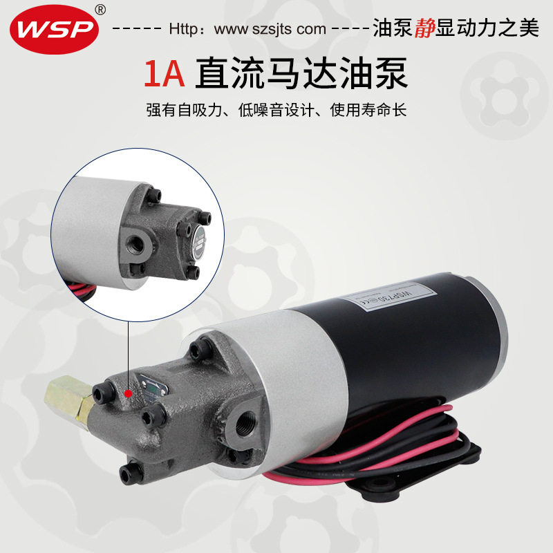 电动抽油泵12V自吸转子泵直流马达24V汽车船用叉车保养46S店专用