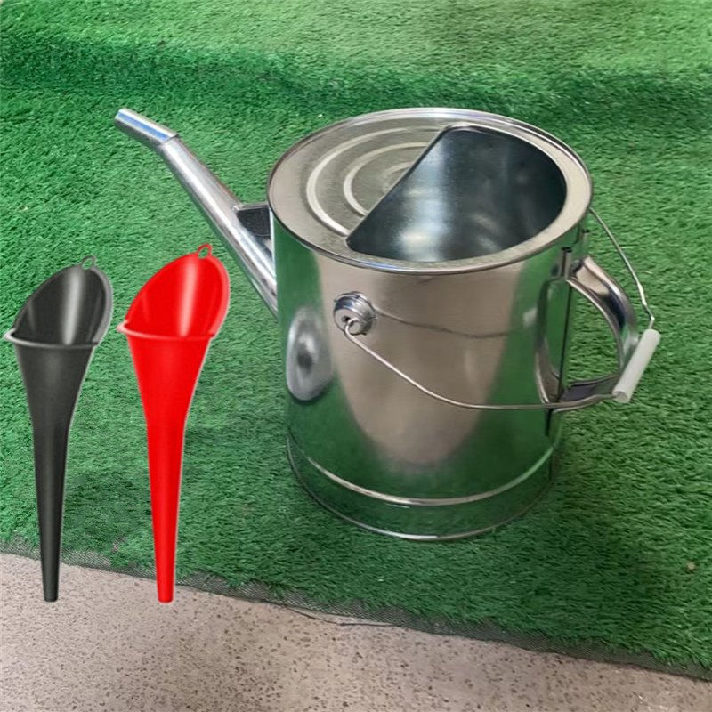 10升长嘴加油桶便携手提式加油壶摩托汽车站专用大号厚白铁皮油壶