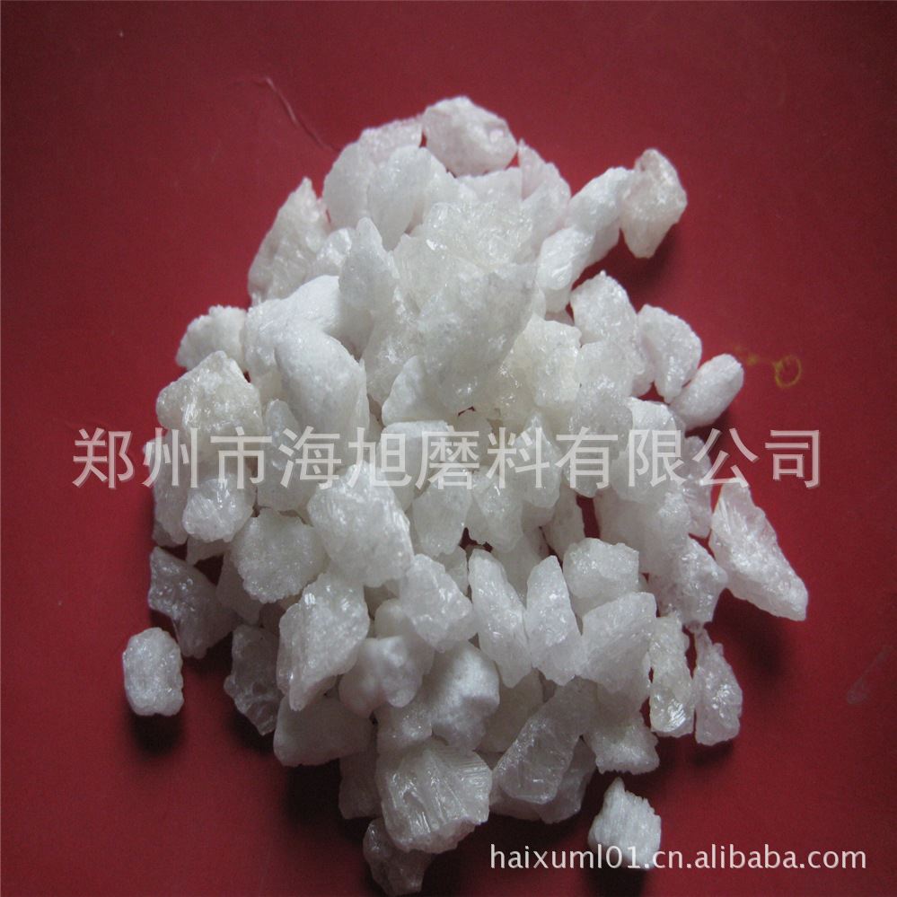汽车零配件表面污锈清洁用白刚玉 飞机机翼喷砂白刚玉
