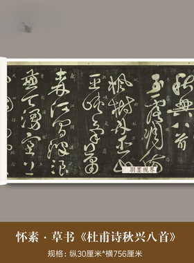 怀素草书《杜甫诗秋兴八首》高清