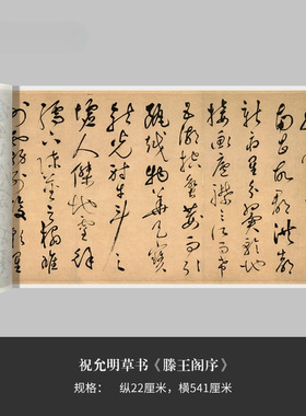 祝允明草书《滕王阁序》高清原大