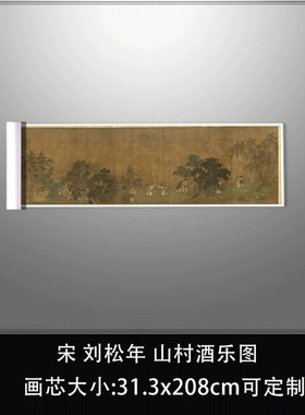 11宋刘松年山村酒乐图台北故