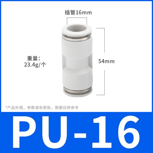 整包销售气动接头气管接头PU6PU8塑料快插接头直通对接接头PU10