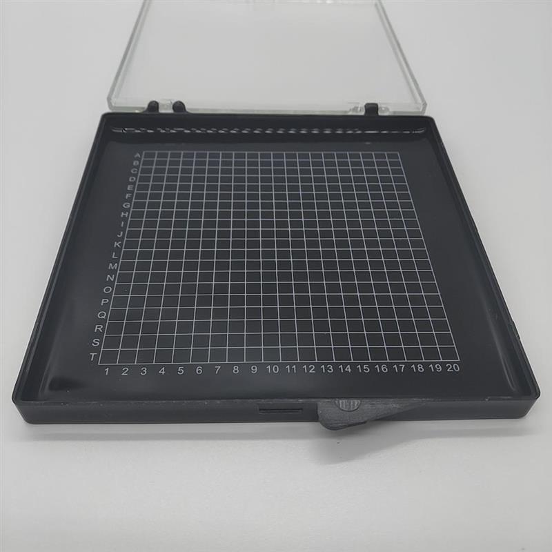 热销120x120x12mm自吸附胶盒样品/晶片收纳储存运输防震防尘硅片